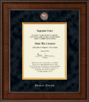 State of Florida Presidential Masterpiece Certificate Frame Vertical in Madison