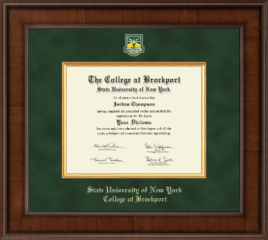 The State University of New York College at Brockport diploma frame - Presidential Masterpiece Diploma Frame in Madison