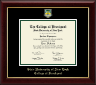 The State University of New York College at Brockport diploma frame - Masterpiece Medallion Diploma Frame in Gallery