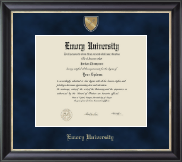 Emory University  Regal Edition Diploma Frame in Noir