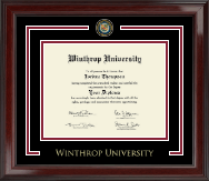 Winthrop University Showcase Edition Diploma Frame in Encore