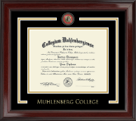Muhlenberg College Showcase Edition Diploma Frame in Encore