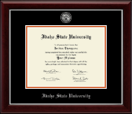 Idaho State University diploma frame - Masterpiece Medallion Diploma Frame in Gallery Silver