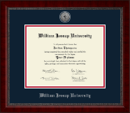 William Jessup University Silver Engraved Medallion Diploma Frame in Sutton
