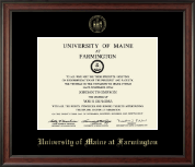 University of Maine Farmington Gold Embossed Diploma Frame in Studio