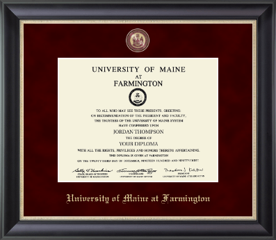 University of Maine Farmington diploma frame - Regal Edition Diploma Frame in Noir