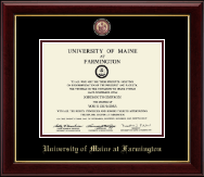 University of Maine Farmington Masterpiece Medallion Diploma Frame in Gallery