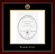 Hampshire College Gold Engraved Medallion Diploma Frame in Sutton