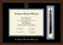 College of Coastal Georgia Tassel Edition Diploma Frame in Delta