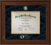 Florida Gulf Coast University Presidential Masterpiece Diploma Frame in Madison