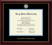 Long Island University - Brooklyn diploma frame - Masterpiece Medallion Diploma Frame in Gallery