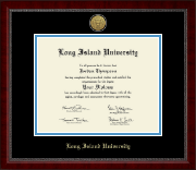 Long Island University - Brooklyn Gold Engraved Medallion Diploma Frame in Sutton