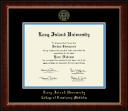 Long Island University Post diploma frame - Gold Embossed Diploma Frame in Murano