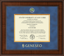 State University of New York Geneseo Presidential Masterpiece Diploma Frame in Madison
