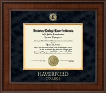 Haverford College Presidential Masterpiece Diploma Frame in Madison