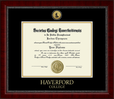 Haverford College diploma frame - Gold Engraved Medallion Diploma Frame in Sutton