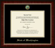 State of Washington Masterpiece Medallion Certificate Frame in Murano