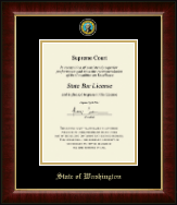 State of Washington Masterpiece Medallion Certificate Frame in Murano