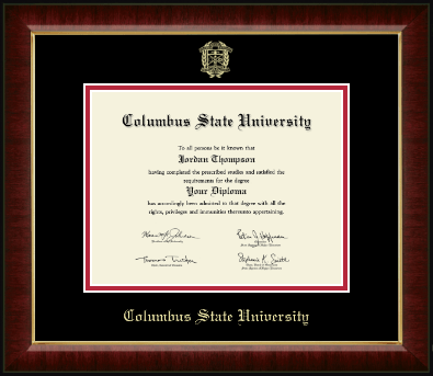 Columbus State University diploma frame - Gold Embossed Diploma Frame in Murano
