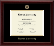 Rowan University Masterpiece Medallion Diploma Frame in Gallery
