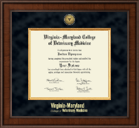 Virginia Tech diploma frame - Presidential Gold Engraved Diploma Frame in Madison
