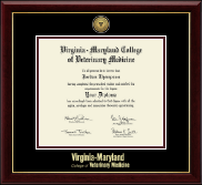 Virginia Tech diploma frame - Gold Engraved Medallion Diploma Frame in Gallery