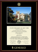 State University of New York Geneseo diploma frame - Campus Scene Diploma Frame in Galleria