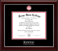 Keene State College Masterpiece Medallion Diploma Frame in Gallery Silver