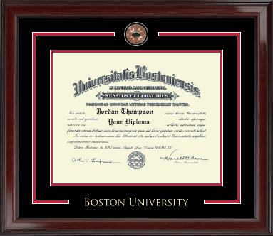 Boston University diploma frame - Showcase Edition Diploma Frame in Encore