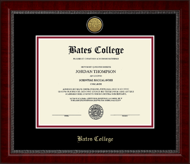 Bates College diploma frame - Gold Engraved Medallion Diploma Frame in Sutton