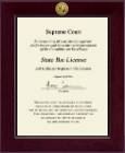 State of North Carolina Century Gold Engraved Certificate Frame in Cordova
