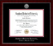 Southern Methodist University diploma frame - Silver Engraved Medallion Diploma Frame in Sutton
