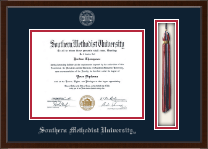 Southern Methodist University Tassel Edition Diploma Frame in Delta