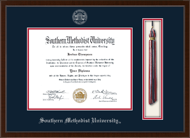 Southern Methodist University diploma frame - Tassel & Cord Diploma Frame in Delta