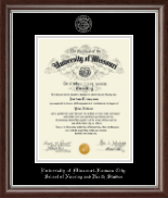 University of Missouri Kansas City diploma frame - Silver Embossed Diploma Frame in Devonshire