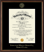 University of Missouri Kansas City diploma frame - Gold Embossed Diploma Frame in Williamsburg