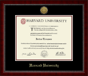 Harvard University diploma frame - Gold Engraved Medallion Diploma Frame in Sutton