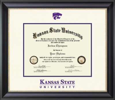 Kansas State University diploma frame - Dimensions Diploma Frame in Noir