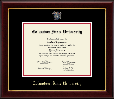 Columbus State University diploma frame - Masterpiece Medallion Diploma Frame in Gallery