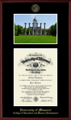 University of Missouri Columbia diploma frame - Campus Scene Diploma Frame in Camby