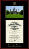University of Missouri Columbia diploma frame - Campus Scene Diploma Frame in Camby