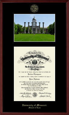 University of Missouri Columbia diploma frame - Campus Scene Diploma Frame in Camby