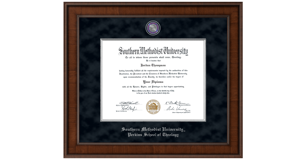 Presidential Masterpiece Diploma Frame in Madison Southern Methodist ...