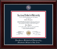 Southern Methodist University diploma frame - Masterpiece Medallion Diploma Frame in Gallery Silver