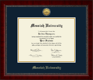 Messiah University diploma frame - Gold Engraved Medallion Diploma Frame in Sutton