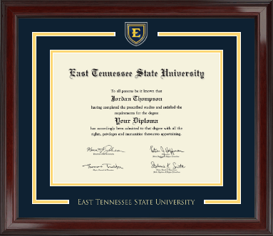 East Tennessee State University diploma frame - Showcase Edition Diploma Frame in Encore