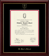 St. Paul's School New Hampshire diploma frame - Gold Embossed Diploma Frame in Gallery