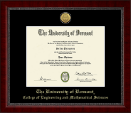 The University of Vermont diploma frame - Gold Engraved Medallion Diploma Frame in Sutton
