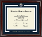 University of Houston Downtown Showcase Edition Diploma Frame in Encore