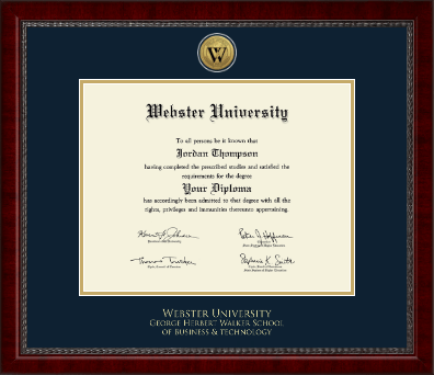 Webster University diploma frame - Gold Engraved Medallion Diploma Frame in Sutton